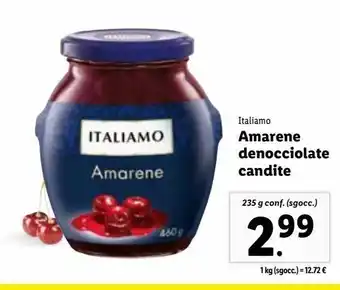 Lidl Amarene denocciolate candite offerta