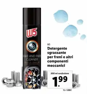Detergente sgrassante per freni e altri componenti meccanici