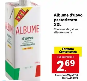 Lidl Albume d'uovo pastorizzato xxl offerta