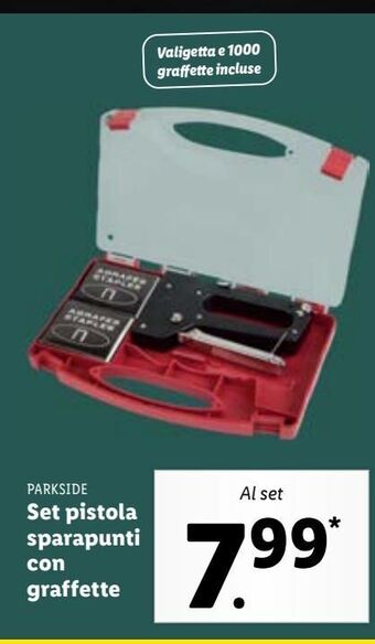 Lidl Set pistola sparapunti con graffette offerta