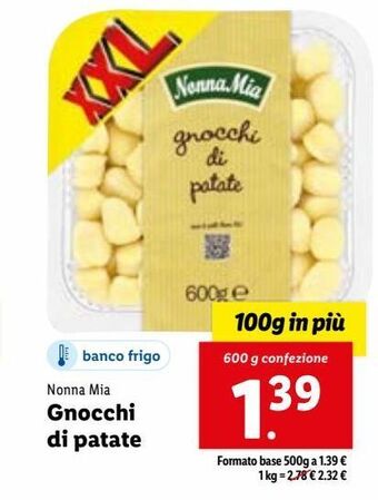 Lidl Gnocchi di patate offerta