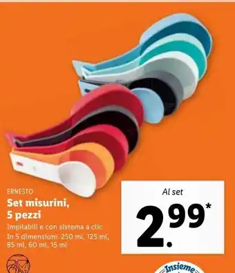Set misurini, 5 pezzi
