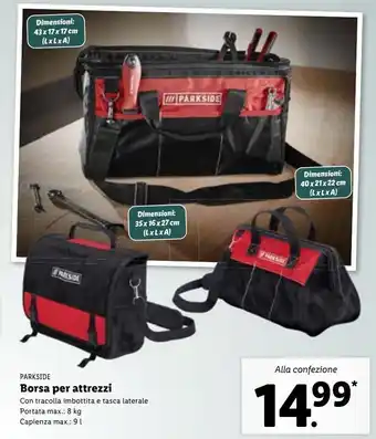 Lidl Borsa per attrezzi offerta