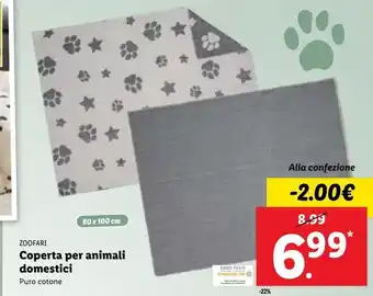 Coperta per animali domestici