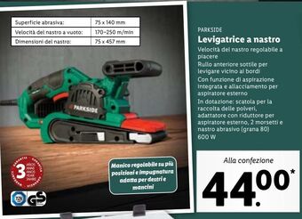 Lidl Levigatrice a nastro offerta