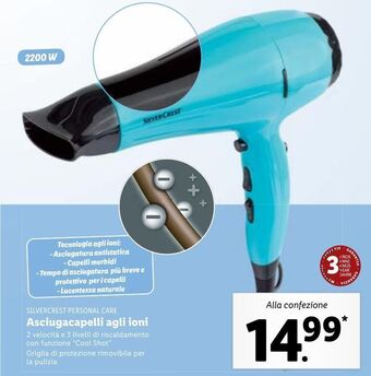 Lidl Asciugacapelli agli ioni offerta