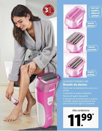 Lidl Rasoio da donna offerta