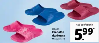 Lidl Ciabatte da donna offerta