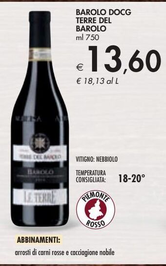 Bennet Barolo docg terre del barolo offerta