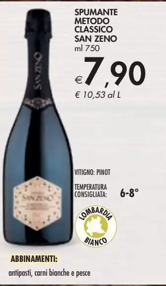Bennet Spumante metodo classico san zeno offerta
