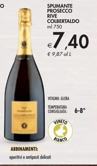Spumante prosecco rive colbertaldo
