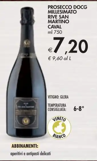 Bennet Prosecco docg millesimato rive san martino caval offerta