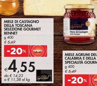 Bennet Miele di castagno della toscana selezione gourmet bennet offerta