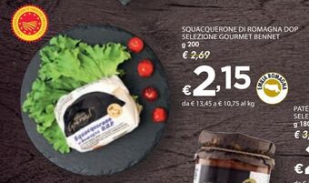 Bennet Squacquerone di romagna dop selezione gourmet bennet offerta