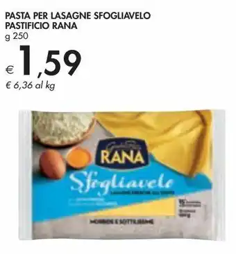 Bennet Pasta per lasagne sfogliavelo pastificio rana offerta