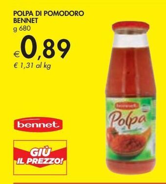 Bennet Polpa di pomodoro bennet offerta