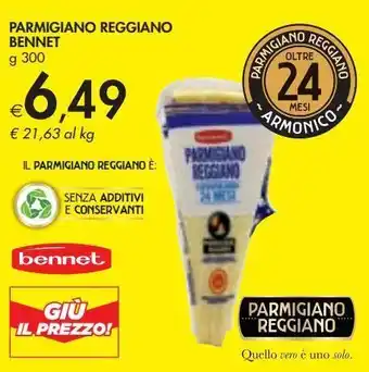 Bennet Parmigiano reggiano bennet offerta