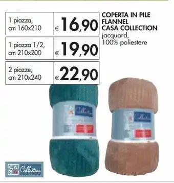 Bennet Coperta in pile flannel casa collection - 1 piazza cm 160x210 offerta