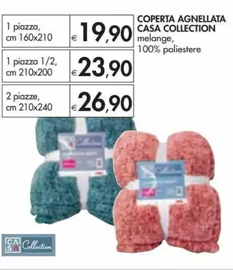 Bennet Coperta agnellata casa collection - 1 piazza cm 160x210 offerta