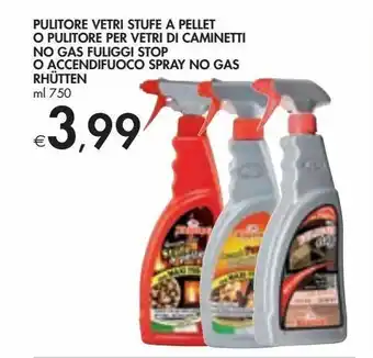 Bennet Pulitore vetri stufe a pellet o pulitore per vetri di caminetti no gas fuliggi stop o accendifuoco spray no gas rhutten offerta