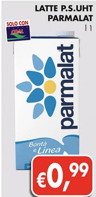 Supermercato Coal Latte p.s uht parmalat offerta