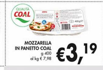 Mozzarella in panetto coal