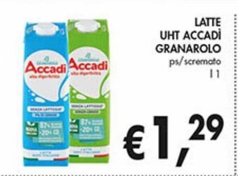 Supermercato Coal Latte uht accadì granarolo offerta
