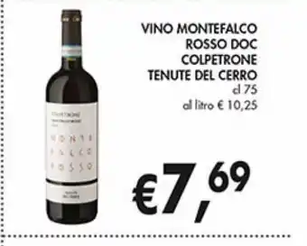 Supermercato Coal Vino montefalco rosso doc colpetrone tenute del cerro offerta