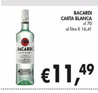 Supermercato Coal Bacardi carta blanca offerta