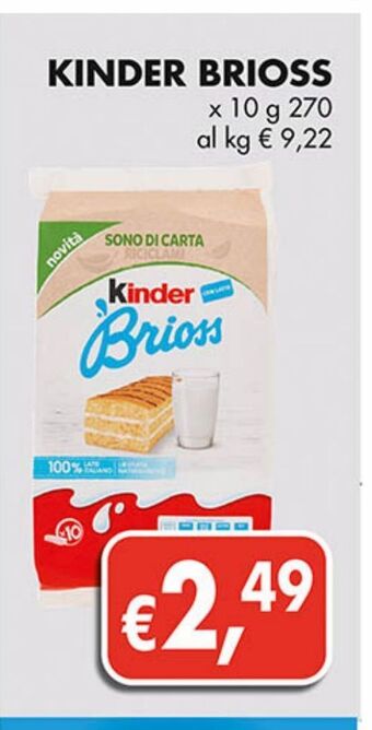 Supermercato Coal Kinder brioss offerta