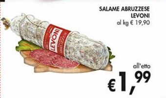 Supermercato Coal Salame abruzzese levoni offerta