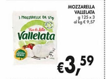 Supermercato Coal Mozzarella vallelata offerta