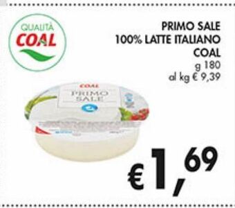 Supermercato Coal Primo sale 100% latte italiano coal offerta