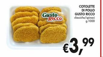 Supermercato Coal Cotolette di pollo gusto ricco offerta