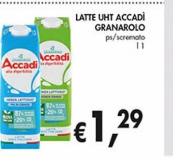Supermercato Coal Latte uht accadì granarolo offerta
