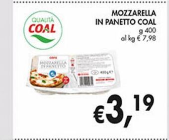 Supermercato Coal Mozzarella in panetto coal offerta