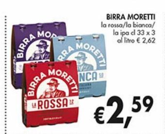 Supermercato Coal Birra moretti offerta