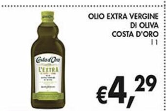 Supermercato Coal Olio extra vergine di oliva costa d'oro offerta