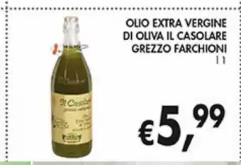 Supermercato Coal Olio extra vergine di oliva il casolare grezzo farchioni offerta