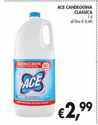 Supermercato Coal Ace candeggina classica offerta