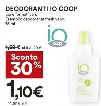 Coop Coop Deodoranti IO offerta