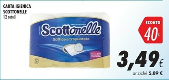 Coop Scottonelle Carta Igienica offerta