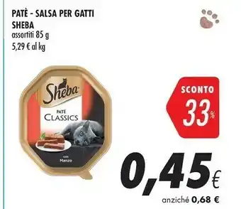 Coop Sheba Patè - Salsa Per Gatti offerta