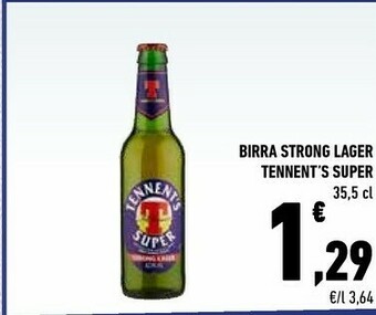 Conad Tennent's Birra Strong Lager offerta