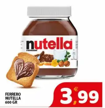 Premium Supermercati Nutella Ferrero 600 gr offerta