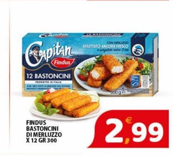 Premium Supermercati Findus Bastoncini Di Merluzzo x 12 gr 300 offerta