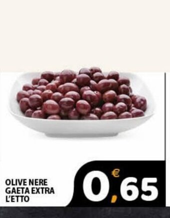 Premium Supermercati Olive Nere Gaeta Extra L'Etto offerta