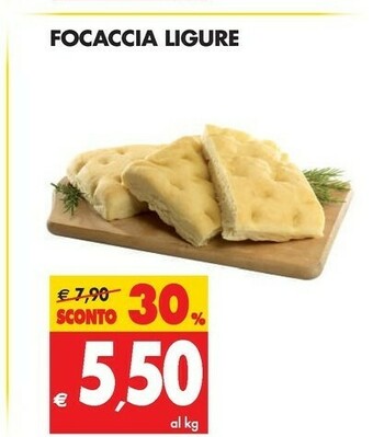 Tigros Focaccia offerta