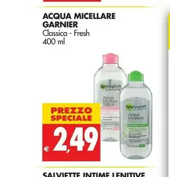 Tigros Garnier Crema corpo offerta