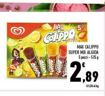 Conad Algida Max Calippo Super Mix 525 G(ml) offerta